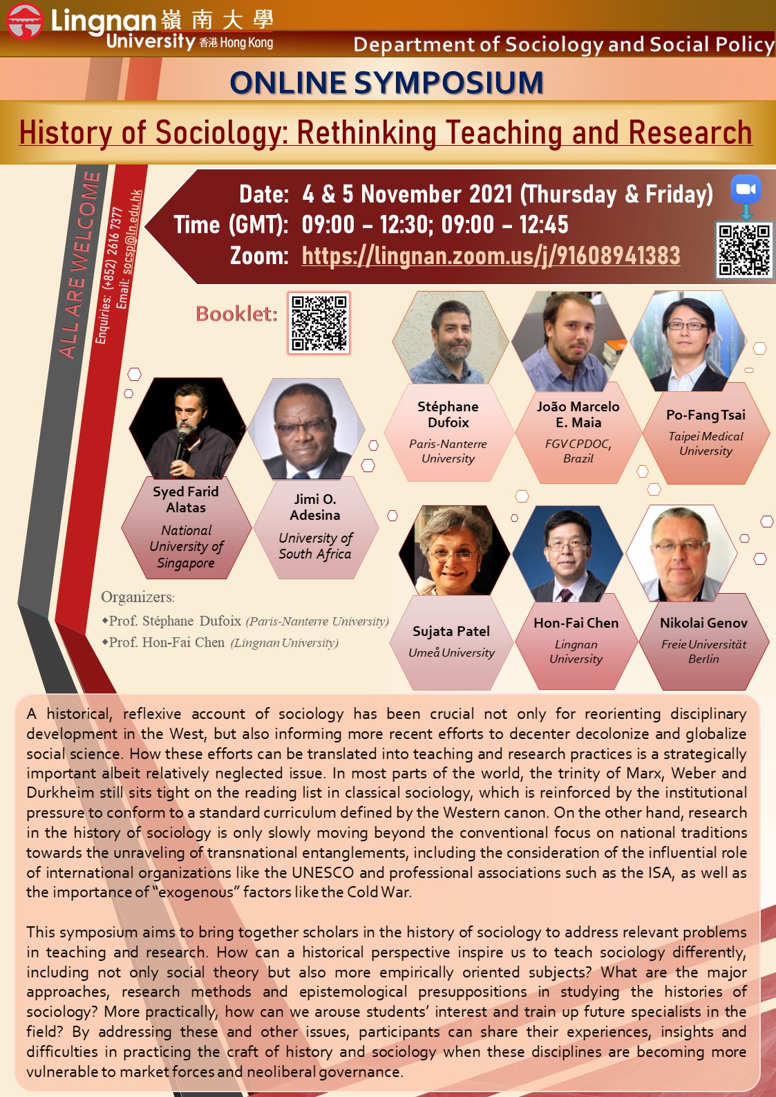 4 & 5 Nov 2021 Online Symposium
